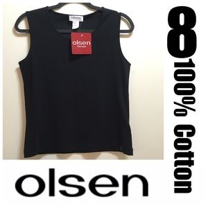 🌿100% Cotton Black Tank Top